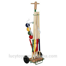Personalizado venda quente croquet de madeira conjunto
